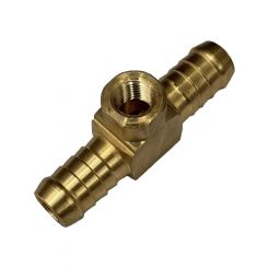 TFI Racing Brass Fuel Pressure Gauge Fitting 12.7mm Hose to 8.4mm NPT