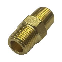 TFI Racing Brass Hex Nipple 1/8" 9.7mm Male BSP Thread