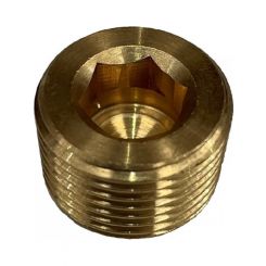 TFI Racing Brass Internal Hex Plug 1/4" 13.2mm BSP Thread