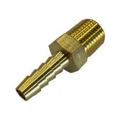 TFI Racing Brass Male Tail Fitting 1/4" 6.3mm to 1/8" 10.2mm Male NPT