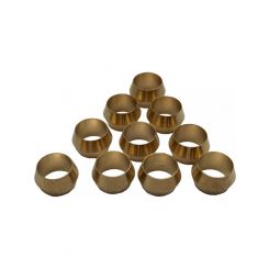 TFI Racing Brass Olives Standard No 1 - 5/16" 7.9mm Hose Tube - Pkt 10