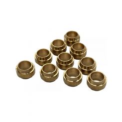 TFI Racing Brass Olives Universal No 100 - 5/16" 7.9mm Hose Tube - Pkt 10