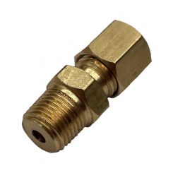 TFI Racing Brass Single Compression Union 4.8mm to 1/8" 9.7mm Male BSP