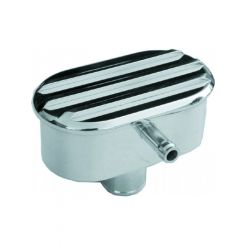 TFI Racing Breather Cap Nostalgic Oval Alloy Polished Finned