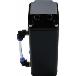 TFI Racing Catch Can Black Square Alloy w/ Hose Fittings 600ml