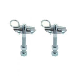 TFI Racing Hood Pin Kit Hairpin Type Chrome