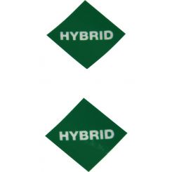 TFI Racing Hybrid Number Plate Decal Kit Set of 2