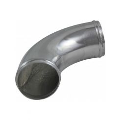 TFI Racing Intake Pipe Intercooler 3" OD 90Deg Polished Alloy Pipe 9.5"