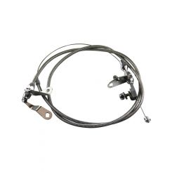 TFI Racing Kickdown Assembly Ford C-4 Braided Stainless Outer