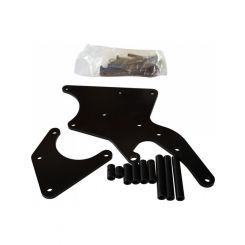TFI Racing LS Chev Alternator+A-Can Style Power Steering Bracket Black
