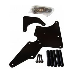 TFI Racing LS Chev Alternator+Type 2 Style Power Steering Bracket Black