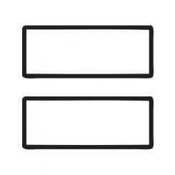 TFI Racing PAIR Black Polymer Number Plate Frames Suits 6 Digit Plates