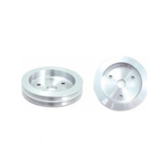 TFI Racing Pulley Crankshaft Double Groove Swp Polished Alloy SBC 265-400
