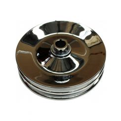 TFI Racing Pulley GM Power Steering Double Groove Steel 5/8" Shaft 5-3/4"