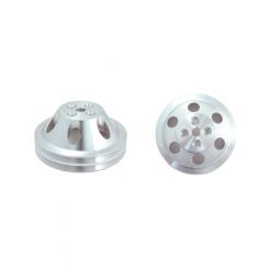 TFI Racing Pulley Upper Double Groove Swp Polished Alloy SBC 265-400