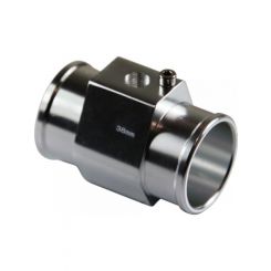 TFI Racing Radiator Hose Water Temp Sensor Adaptor - 38mm Silver Finish