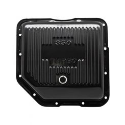 TFI Racing Transmission Pan Fits GM Turbo 350 3-1/2" Deep Black Steel