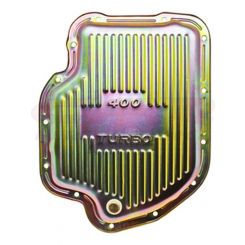 TFI Racing Transmission Pan Fits GM Turbo 400 OEM Zinc Steel 2" Depth