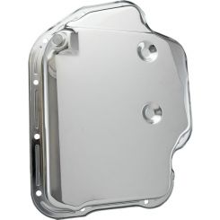 TFI Racing Transmission Pan Fits GM Turbo 400 Smooth Chrome Steel 2"