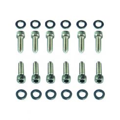 TFI Racing Valve Cover Bolts Ford 6 Crossflow Chrome Socket Head
