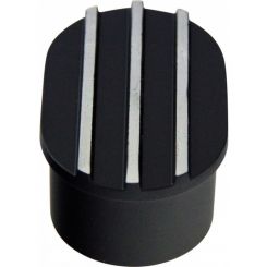 TFI Racing Valve Cover Breather Cap Push In 1" Neck Alloy Black Oval