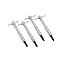 TFI Racing Valve Cover Hold Down Tall T-Bar Chrome 5"125mm Long Pack 4