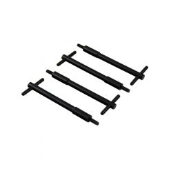 TFI Racing Valve Cover Hold Downs Black T-Bars 4-5/8" long x1/4" Pack 4