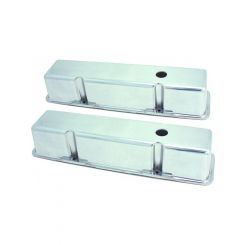 TFI Racing Valve Covers Alloy Chev SB V8 283-400 Tall Smooth Alloy