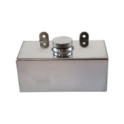 TFI Racing Windscreen Washer Bottle Polished Alloy Horizontal 2 Litre