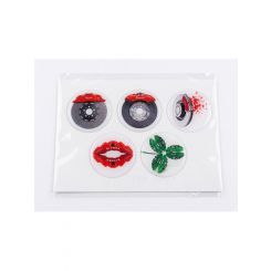 Brembo Assorted Dome Sticker 12.5x17.7cm