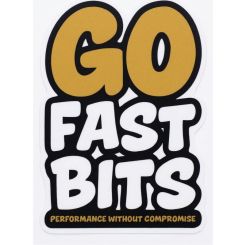 Go Fast Bits Sticker 7x10.1cm