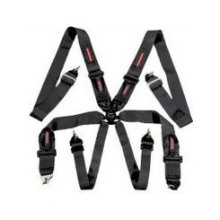 Raceworks Black 6Point Cam Lock Harness