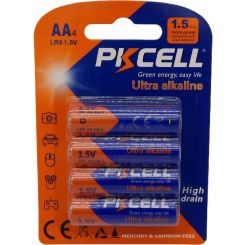 PK Cell AA Alkaline Battery 4 Pack