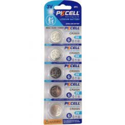 PK Cell Lithium Coin Battery CR2025 5 Pack