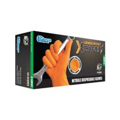 Glove Pkt 50 Orange Rocket Xtra Grip Size XL Nitrile Gloves