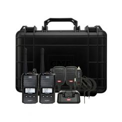 GME Twin Pack 5/1 Watt Handheld Cb Radio Including Acc - Black