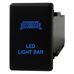Hulk 4X4 Switch Push Button On / Off Oe Rpl 12V Led Light Bar Blue