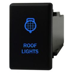 Hulk 4x4 Roof Light Switch OE Style Blue 12V Push Button