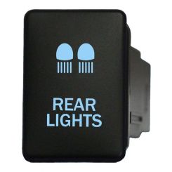Hulk 4X4 Switch Push Button On / Off Oe Rpl 12V Rear Lights Blue