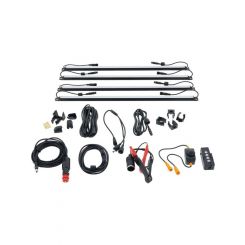 Hulk 4X4 4 Bar Led Campng Light Kit 12V Orng/Wht Illum Magnet/Clip Mnt