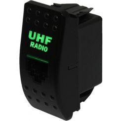 Hulk 4X4 Rj45 Univrsal Uhf Socket Green Illumination - Carling Style