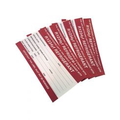 Jayair R1234Yf Underbonnet Service Sticker 25 Pkt (Red/White)