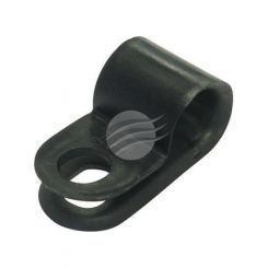 Jaylec Pkt 100 Plastic P Clip 6.3mm 4.6mm Mounting Hole