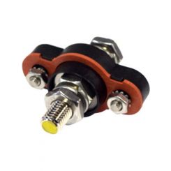 Jaylec Waterproof Pass Thru Power Post Ip67 10mm Black