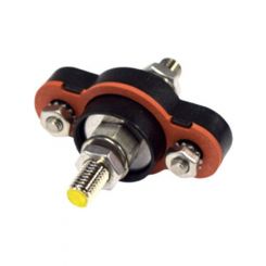 Jaylec Waterproof Pass Thru Power Post Ip67 8mm Black