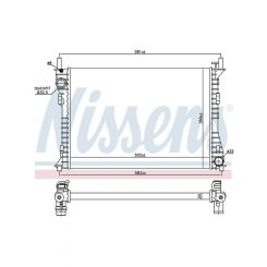 Nissens Rad Fits Ford Fiesta Wp-Wq 07>08 M/T 2.0Lt