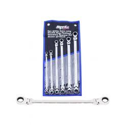SP Tools Double Ring 72T Geardrive 6Pc Ex Long Flex - Spanner Set