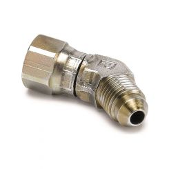 Auto Meter Fitting, Adapter, 45 , -4An Female To -4An Male, Steel