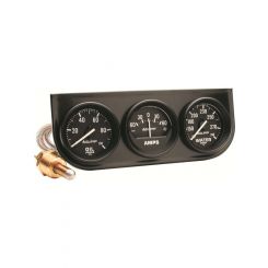 Auto Meter Gauge Console 2-1/16" 100 PSI/280F/60A Blk Dial & BZL Autogage