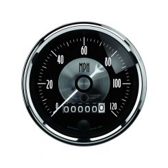 Auto Meter 3-3/8" Speedometer Electric W/ Wheel Odo Prestige Black Diamond